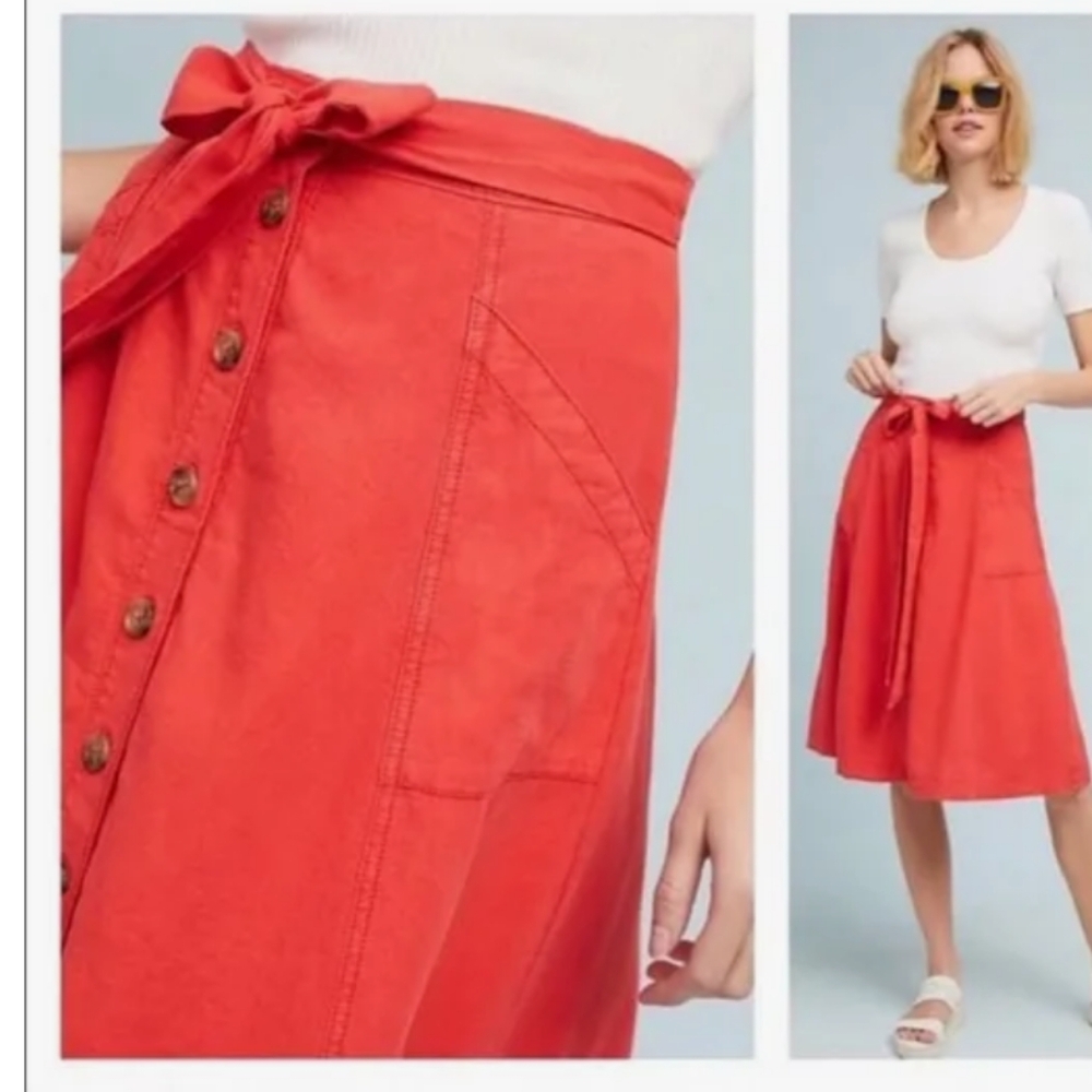 Maeve Red A-Line Skirt